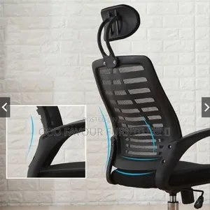 Adjustable Black Headrest Office Chair Jtg4