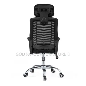 Generic Headrest Black Office Chair Tcd3