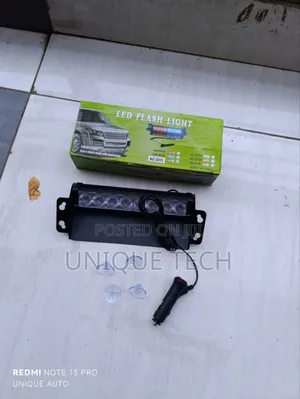 8 Led Vip Strobe Light / Police Flash Dash Light