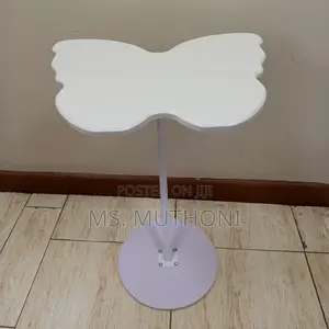White Modern Butterfly Shaped Side Stool/Table*