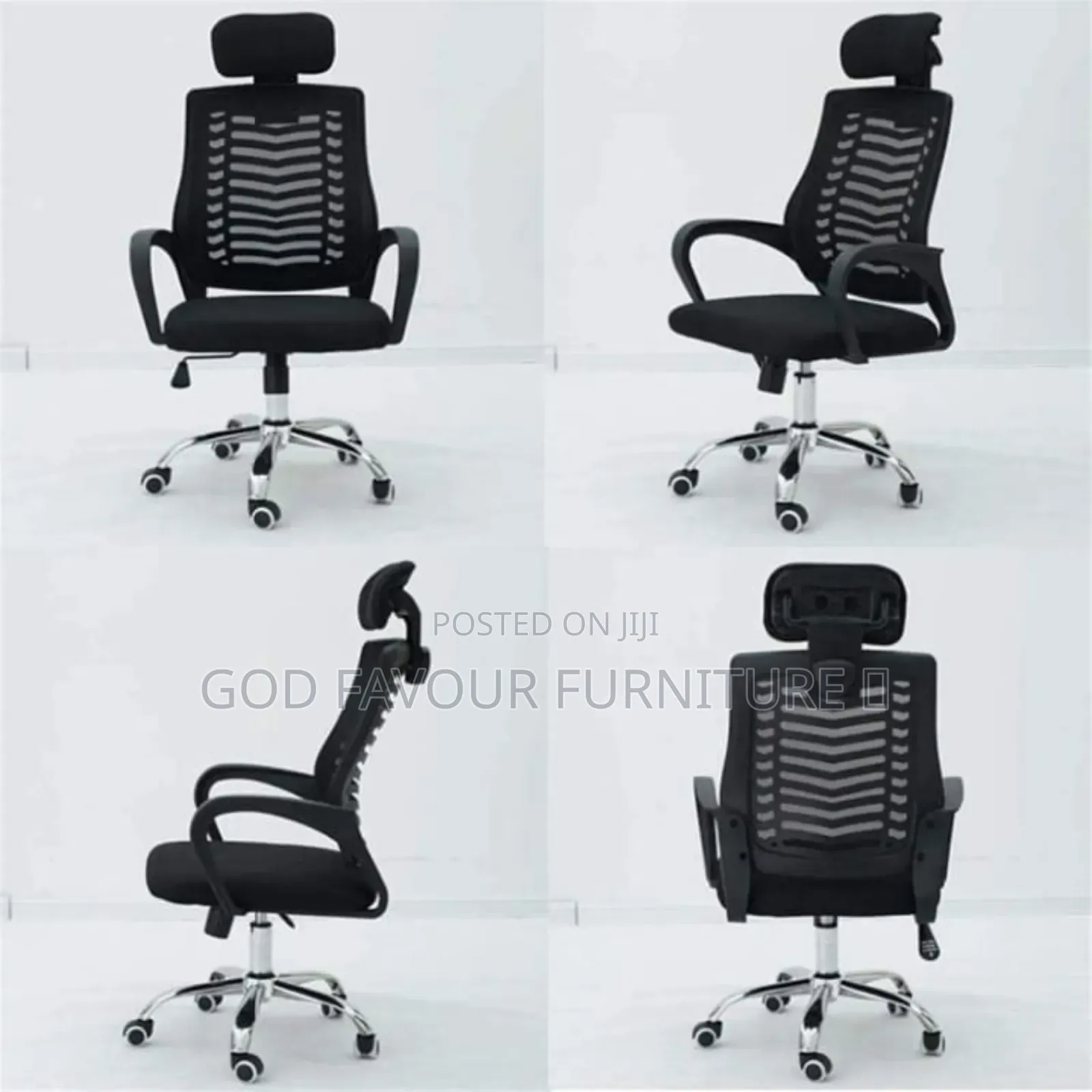 Unique Black Comfy Headrest Office Chair Hf8k