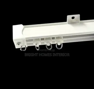 Strong Straight White Curtain Rail for Partitioning