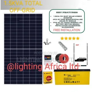 1.5kva Total Off-Grid 200ah Renergy Agm Battery Uk Brand