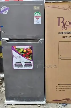 Refregirator Roch120l 150dt, Double Door, Top Freezer
