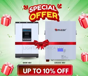 Special Offer Combo 5kva Hybrid Inverter 5.12kwh Lithium Battery