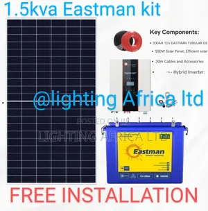 Boma King 1.5kva Home Off-Grid System 200ah Eastman Gel Battery