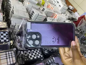 Lattice Plaid Tartan Damier iPhone 14 Pro Max Hello Case
