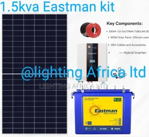 1.5kva Full Solar Package -220ah Eastman Battery Free Installation