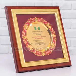 Square Wooden Award