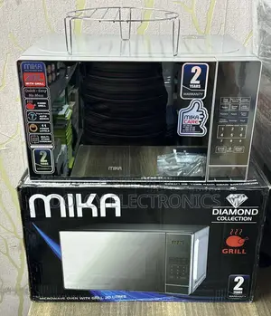 Mika Microwave Oven, 20l, Digital, With Grill , Silver