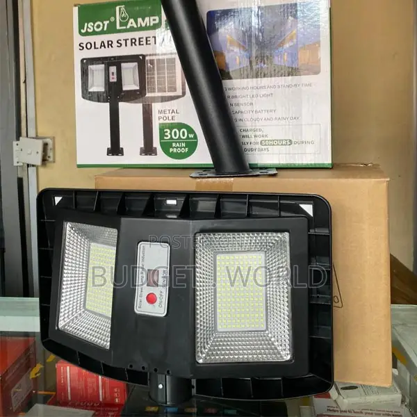 Wide Angle 300w Bright Solar Power Double Sided Street Light