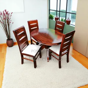 Dining Table, a Lively 4 Seater Dining Table, Brown
