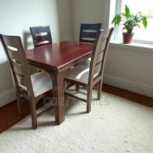 Dinining Set, Lively All Wooden Dining Set, Brown