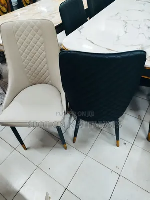 6 Chairs Dining Set With Marble Top Dining Table + Delivery.