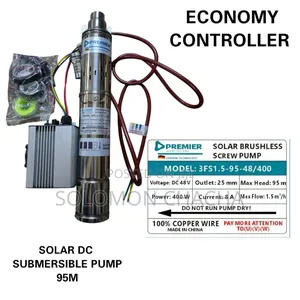 Premier 95m 400w 48v Solar Dc Submersible Pump Best Quality