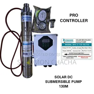 Premier 130m 900w  Solar Dc Submersible Pump Pro Controller