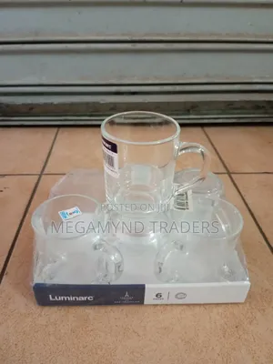 Luminarc Clear Glass Tea Mugs /6pc Tea Cups 250ml