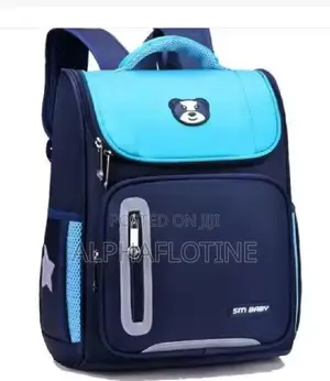Medium Size School Bag 100%Waterproof Back Pack Blue Ideal Grade 1-5