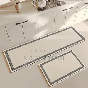 Aesthetic Aesthetic PVC Leather Kitchen* *Anti-Slip Mats*