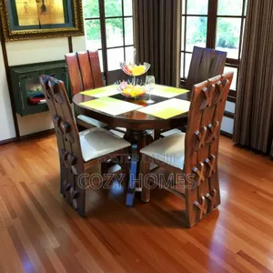Dining Table, a Plush, Oenate 4 Seater Dining Table