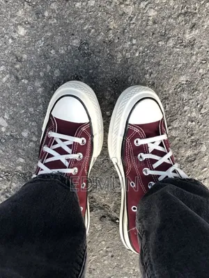 Maroon Converse