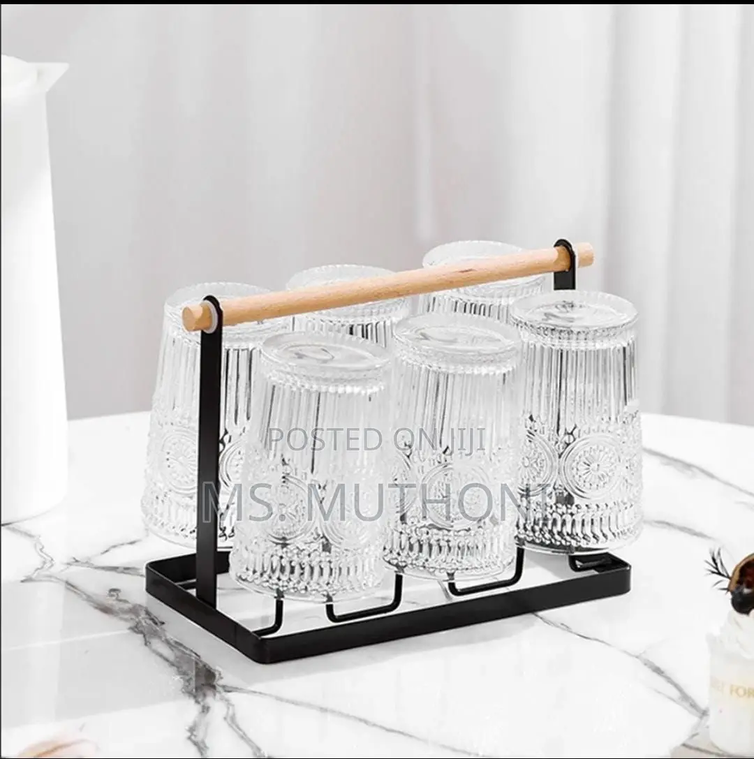 Luxury Iron Cup/Glass Holder Rack