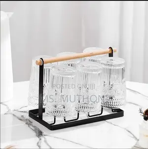 Luxury Iron Cup/Glass Holder Rack