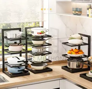Kitchen Under Sink Pot Holder Multilayer Storage Rack