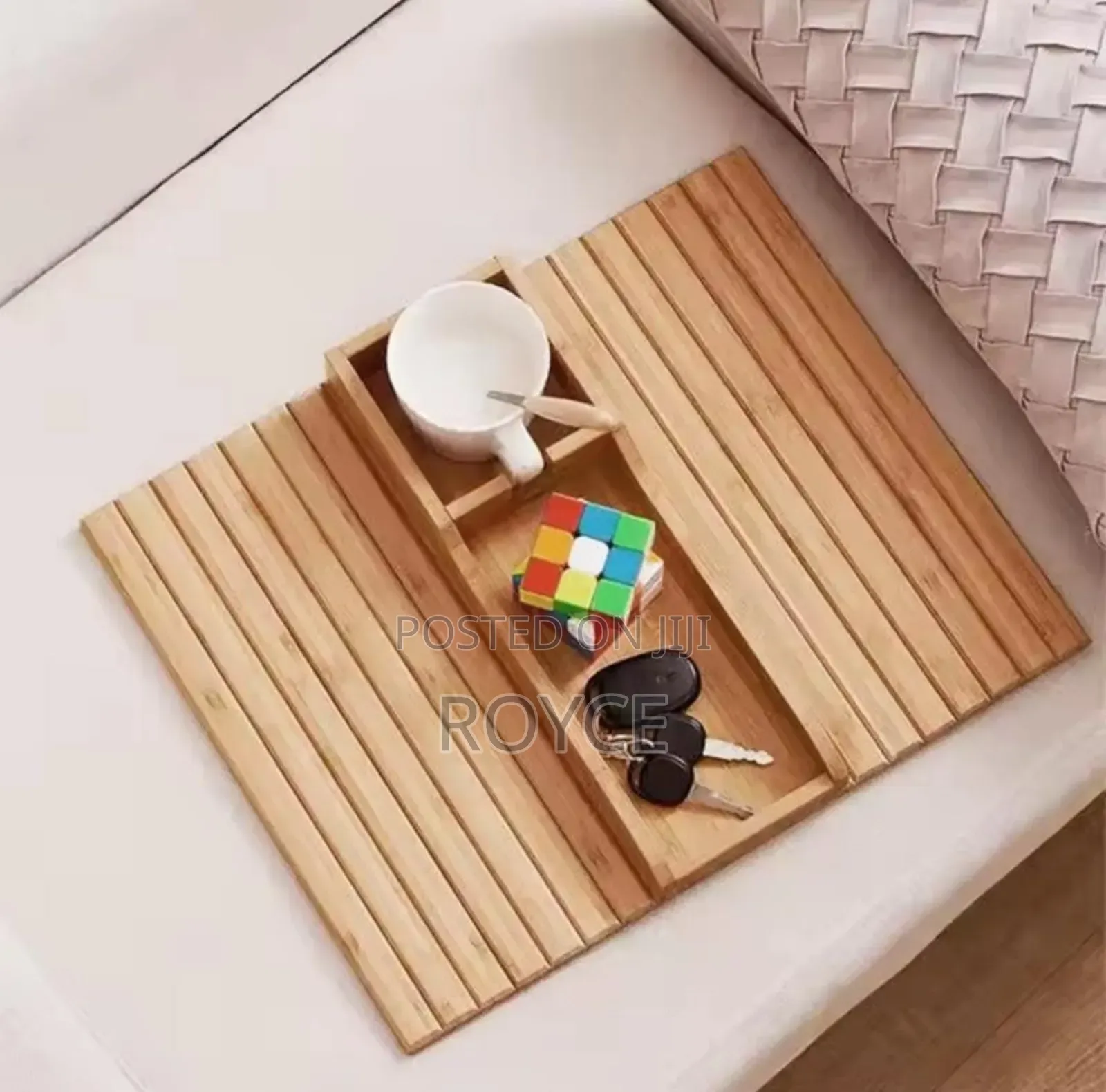 Bamboo Couch Arm Tray