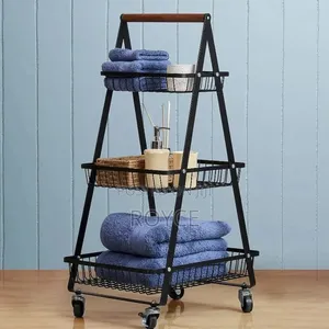 A-Shaped 3-Tier Trolley Cart