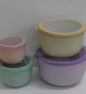 4pcs Storage/Salad Stockable Bowls Set