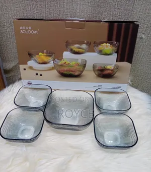Vertical Glass Bowl Set -5pcs