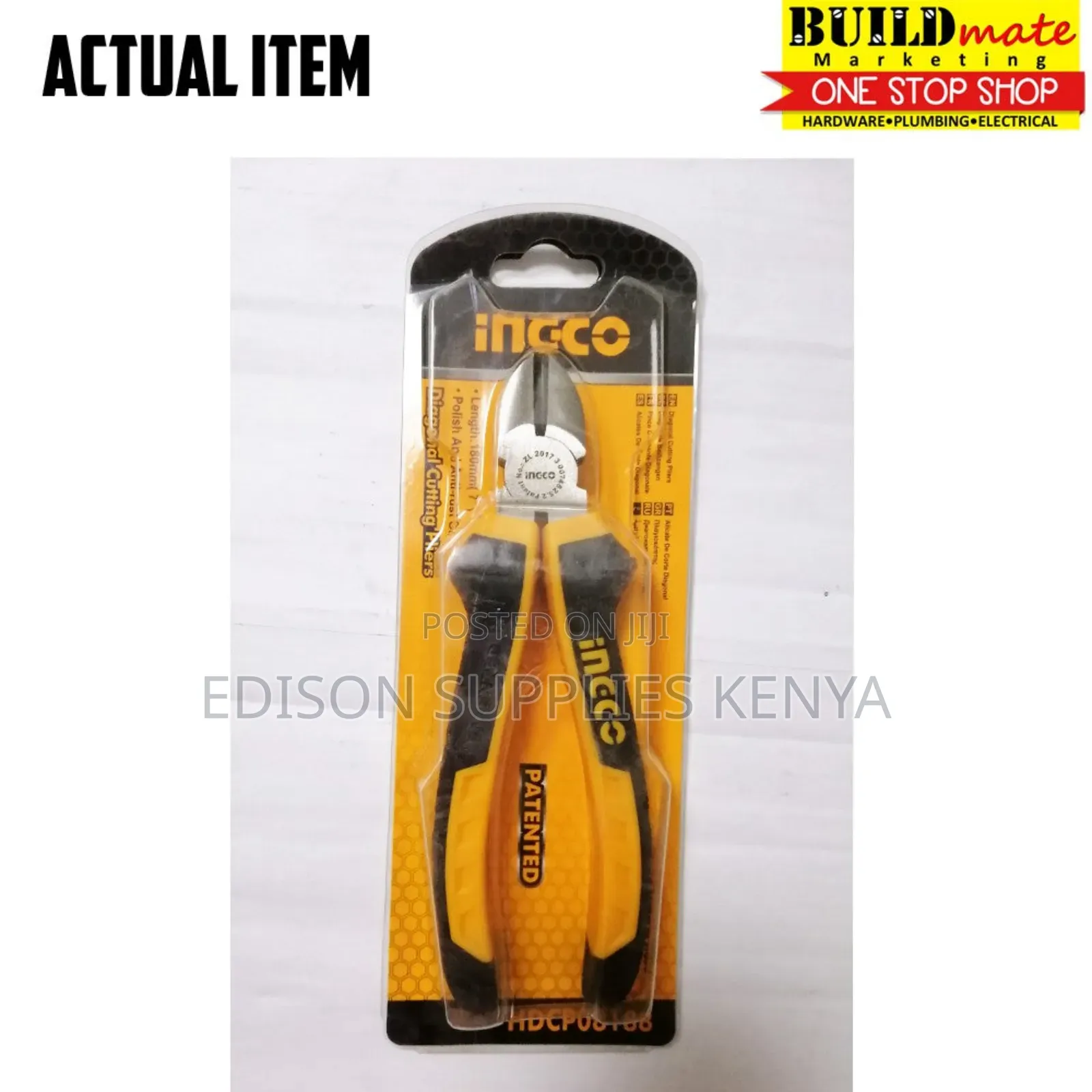 Ingco Diagonal Cutting Pliers 7" Cable Wire Cutting Pliers 7