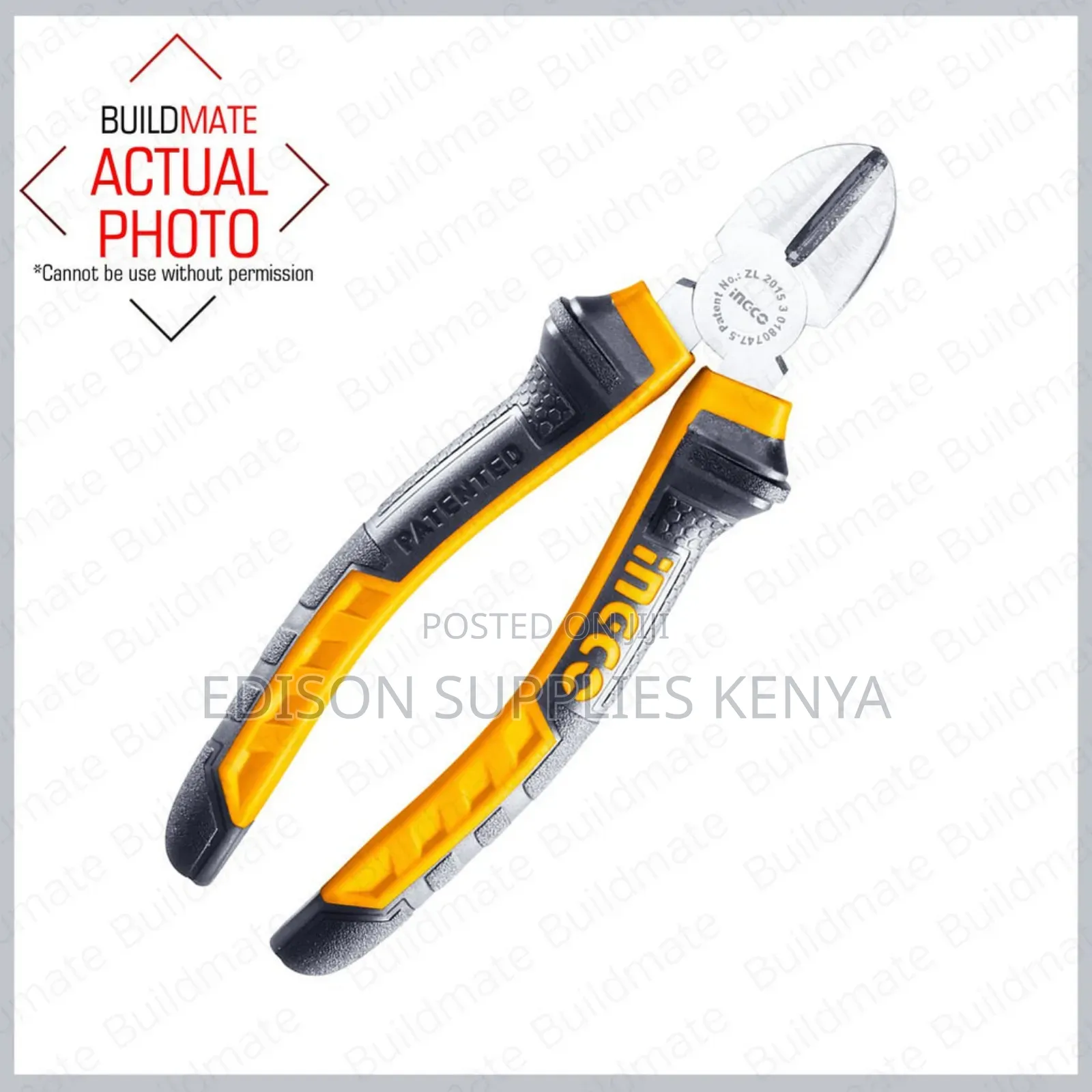 Ingco Diagonal Cutting Pliers 7" Cable Wire Cutting Pliers 7