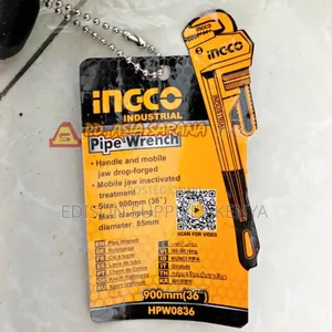 Pipe Wrench 36" Ingco Heavy Duty Plumber's Wrench Pipe Range