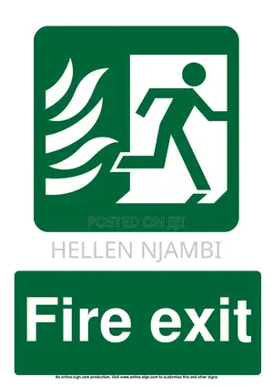 Fire Exit Sign Direction