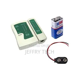 Rj45 Cat5 Utp Lan Ethernet Network Cable Tester Manual With