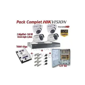 Hikvision Complete Pack for 4-Channel Turbo Hd DVR Surveilla