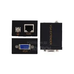 Vga Extender 60m, Vga Signal Extension Adapter Over Rj45 Cab