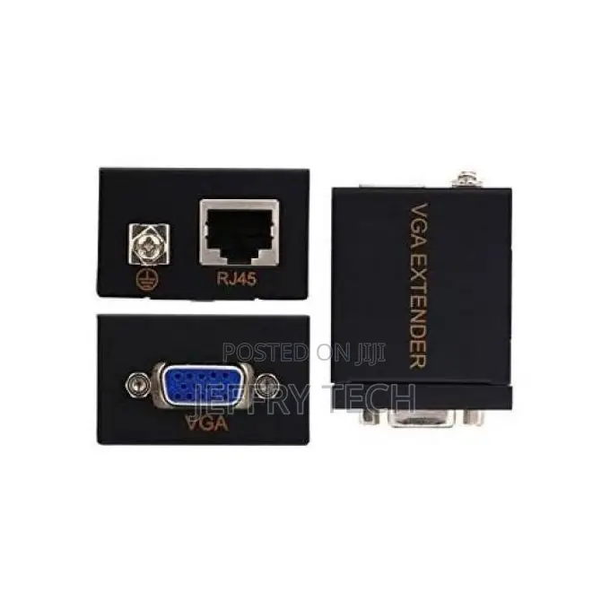 Vga Extender 60m, Vga Signal Extension Adapter Over Rj45 Cab