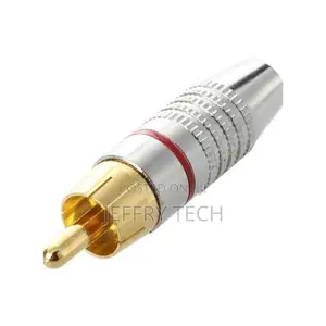 Audio Plug for Microphones, 2 PCS Rca Male Connector