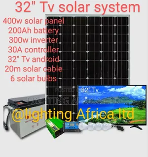 400 Wattts Solar System 32" Tv Android Smart