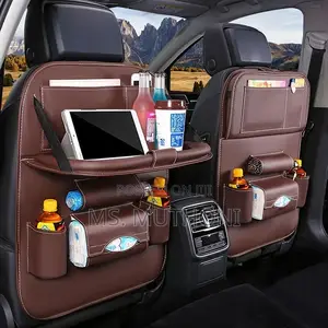 Leather Multifunctional Car Back Seat Storage Bag