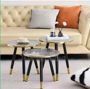 3 in 1 Nesting Luxury Marble Side Stool*