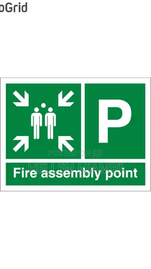 Fire Emergency Assembly Point Sign