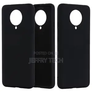 Black Silicone Case for Poco F2 Pro - Black Silicone Pouch