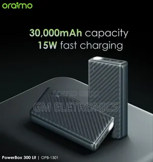 30000mah (Opb-1301) Powerbank-led Torch & 3 Charging Ports.