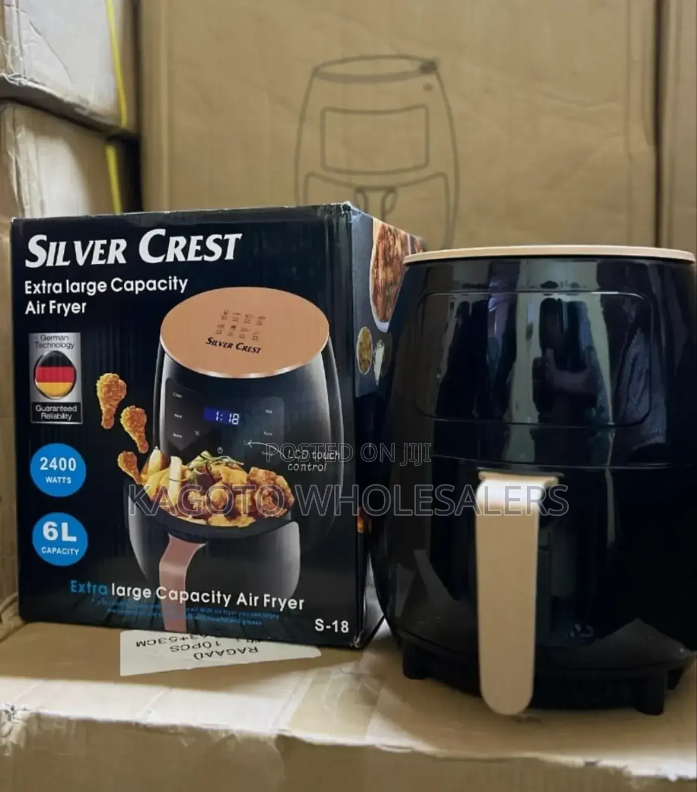 6litres Airfrier Silver Crest