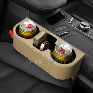 *Car Cup Holder With Quality Leather Cover*