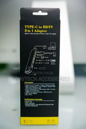 8-in-1 Type-C to HDTV Adapter, a Versatile Hub